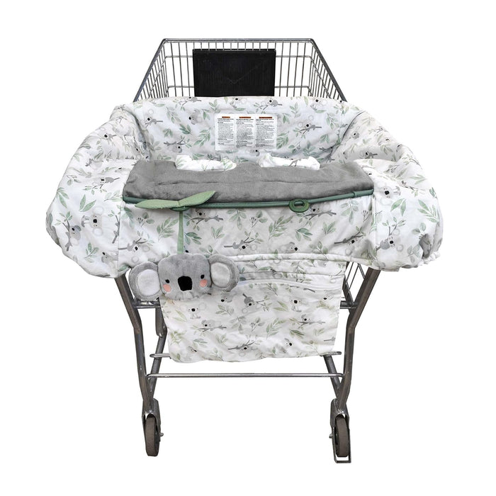 Boppy Preferred Shopping Cart and High Chair Cover, Gray Green Koalas and Leaves