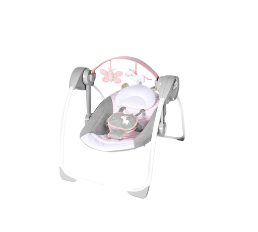 Shop Ingenuity Comfort 2 Go Compact Portable Baby Swing, Pink Flora the Unicorn at GoodBuy Gear