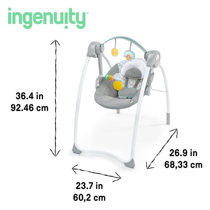 Shop Ingenuity Milestone Baby Swing, Sun Valley at GoodBuy Gear