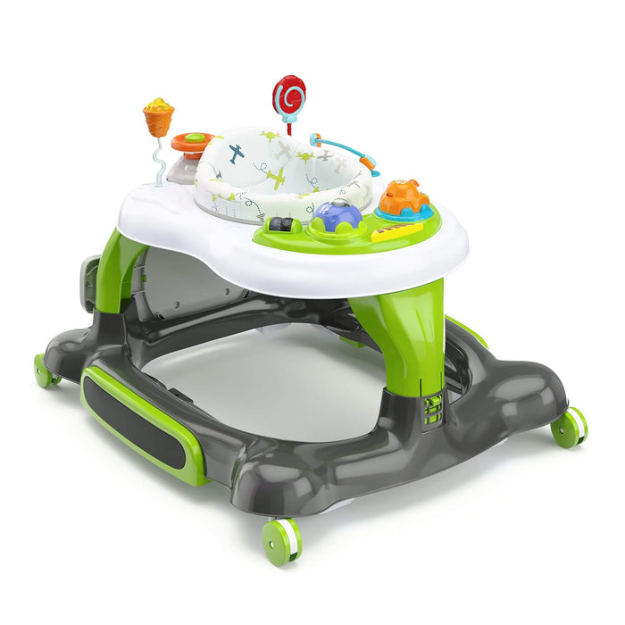 Stork Craft 3-in-1 Activity Walker, Green/Gray