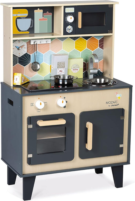 Janod Mozaic Big Cooker Wooden Play Kitchen