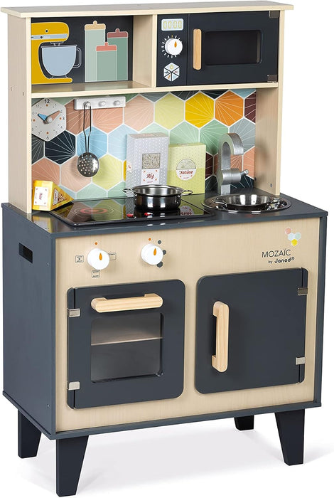 Janod Mozaic Big Cooker Wooden Play Kitchen