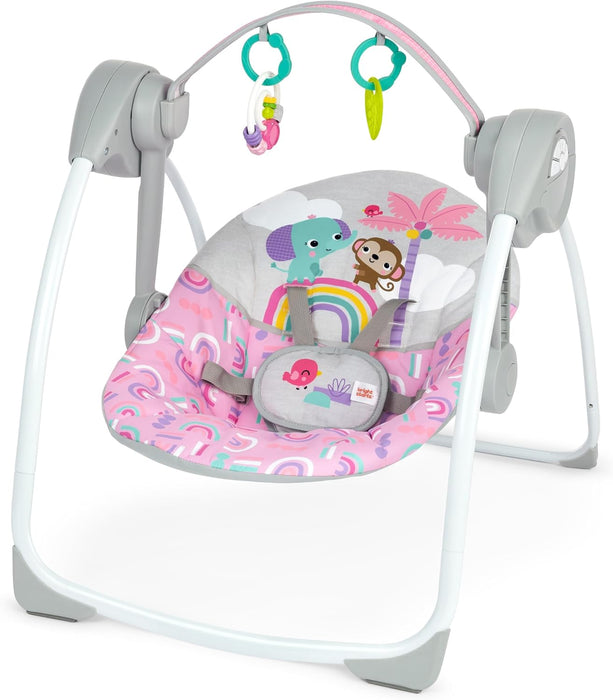 Bright Starts Portable Swing, Pink Paradise
