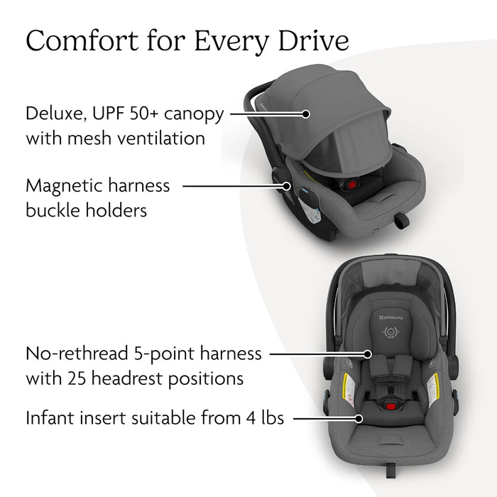 UPPAbaby Mesa V3 Infant Car Seat, 2025, Greyson (Charcoal Mélange)