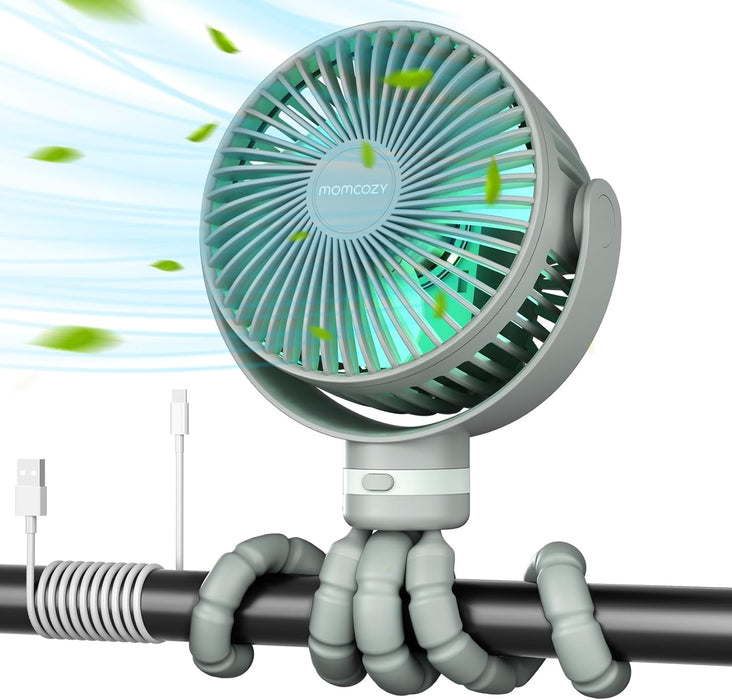 Momcozy Portable Stroller Fan, Forest Green