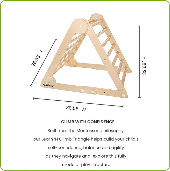 Little Partners Learn 'N Climb Triangle, Natural