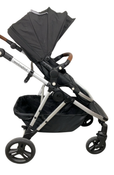 Shop Mockingbird Single to Double 2.0 Stroller, 2024, Black, Silver With Penny Leather, Watercolor Drops at GoodBuy Gear