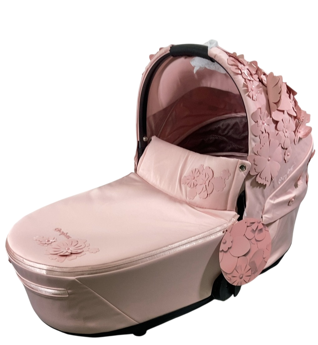 Cybex MIOS LUX Carry Cot, Simply Flowers Pale Blush