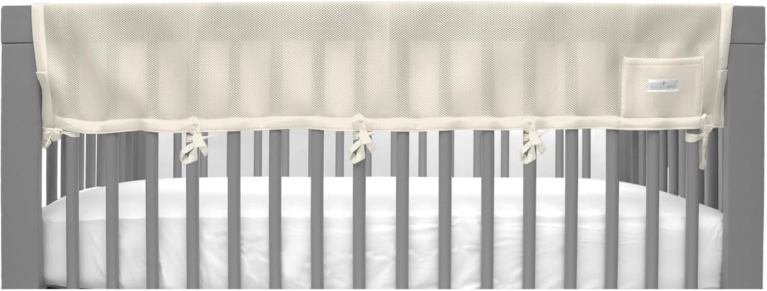 Shop Breathable Baby RailGuard Teething Cover, 51" Long Panel, Cream at GoodBuy Gear