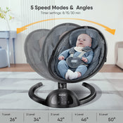 Shop BabyBond Bluetooth Swing, Black, New model at GoodBuy Gear