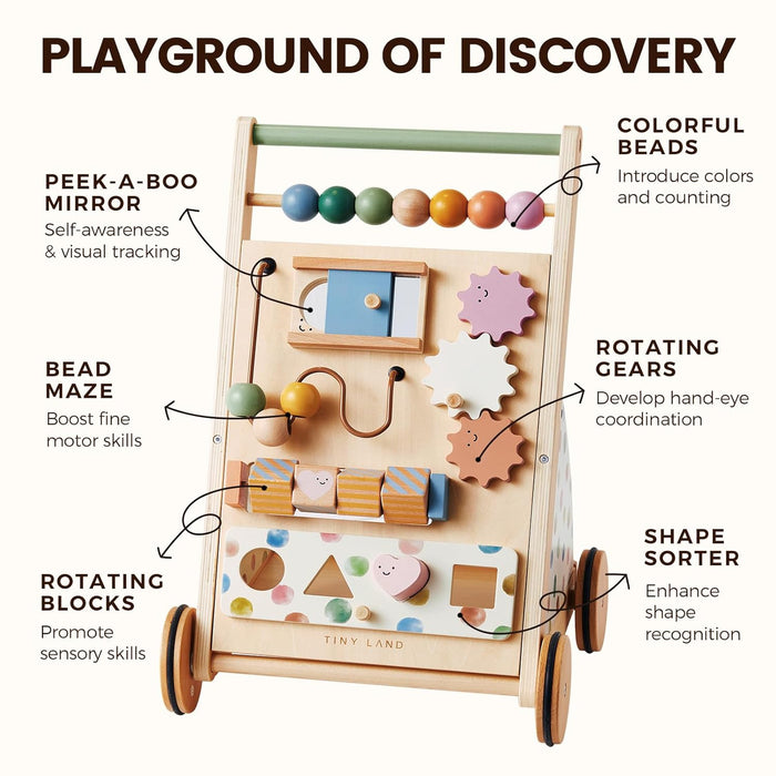 Tiny Land Push Baby Walker, Morandi