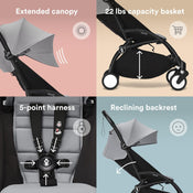 Shop Stokke YOYO3 Complete Stroller, Black, Stone, 2025 at GoodBuy Gear