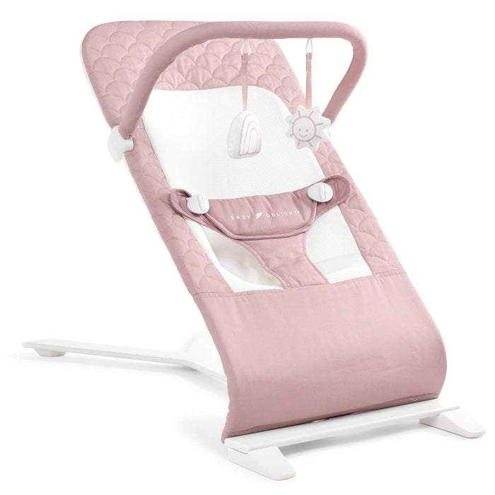 Baby Delight Alpine Deluxe Portable Bouncer, Organic Rose