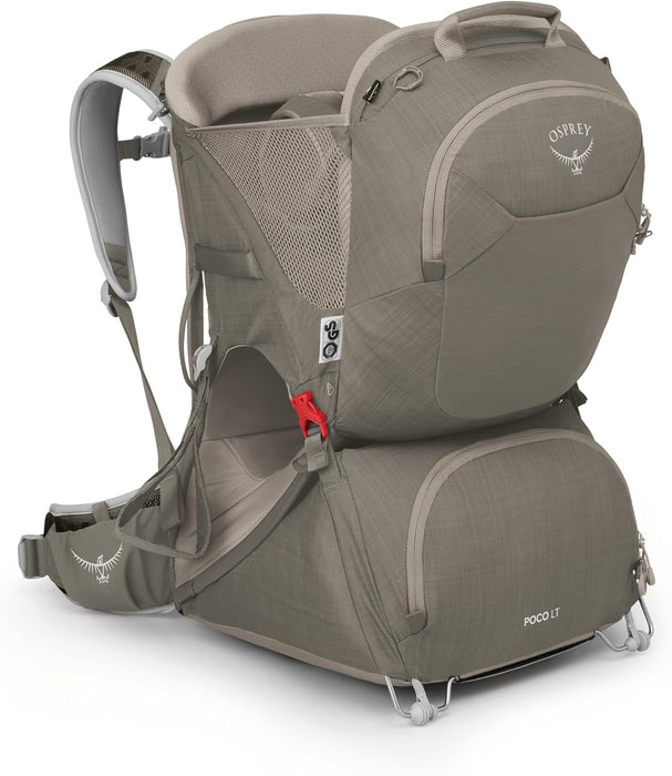Osprey Poco LT Child Carrier, Tan Concrete