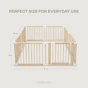 Shop Comfy Cubs Playpen, Natural Wood at GoodBuy Gear