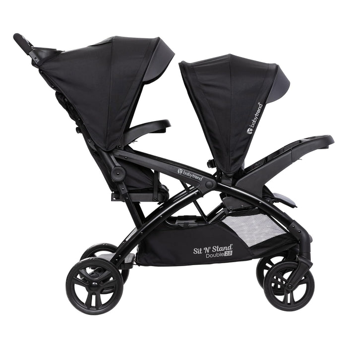 Baby Trend Sit N Stand Double Stroller 2.0 DLX, 2023, Stormy