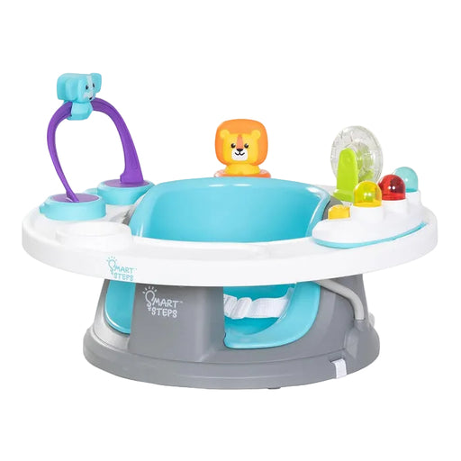 Shop Baby Trend Smart Steps Explore N Play 5-in-1 Activity to Booster Seat, Blue Safari Fun at GoodBuy Gear