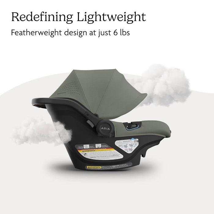 UPPAbaby Aria V2 Infant Car Seat, 2025, Evelyn (Meadow Green)