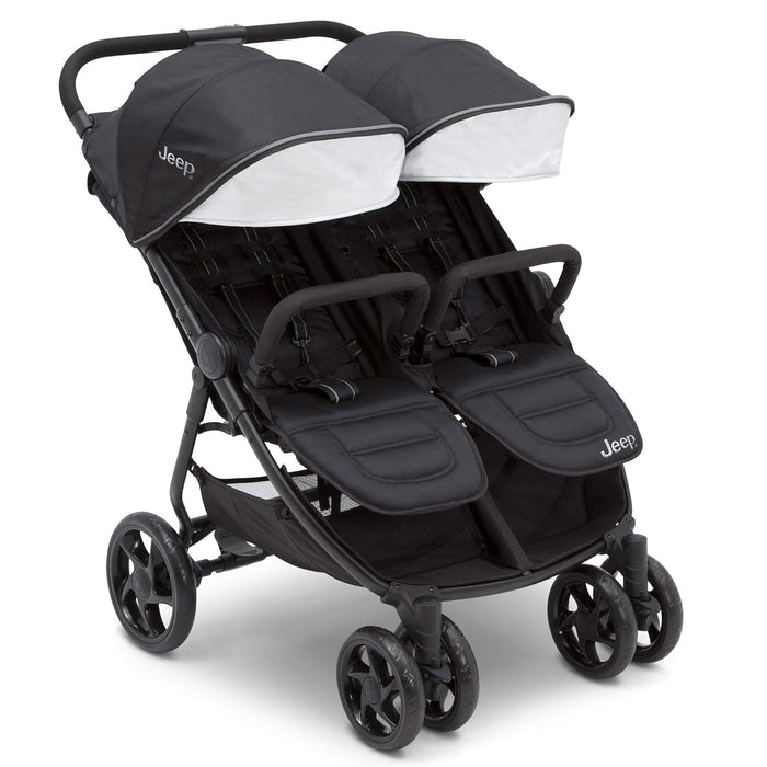 Jeep Destination Ultralight Side x Side Double Stroller, Midnight, 2025