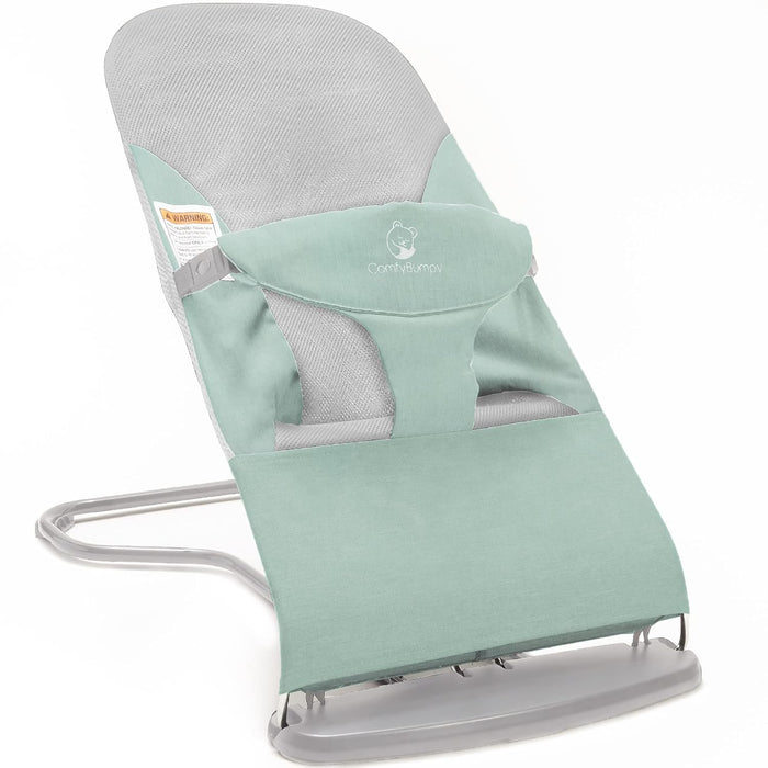 ComfyBumpy Ergonomic Baby Bouncer Seat, Green