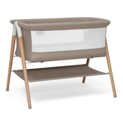 Shop Delta Children Bondi Adjustable Height Bedside Beechwood Bassinet, Tan, Bedside Bassinet at GoodBuy Gear