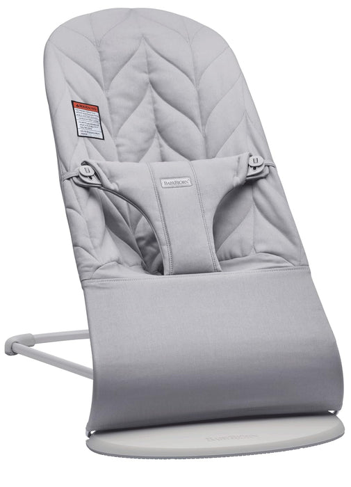 BabyBjorn Bouncer Bliss, Light Gray Frame, Light Gray Cotton Petal Quilt