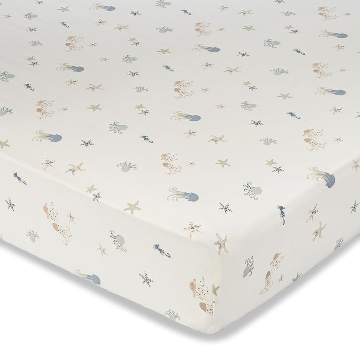 Shop Crane Baby Crib Fitted Sheet, Sealife at GoodBuy Gear