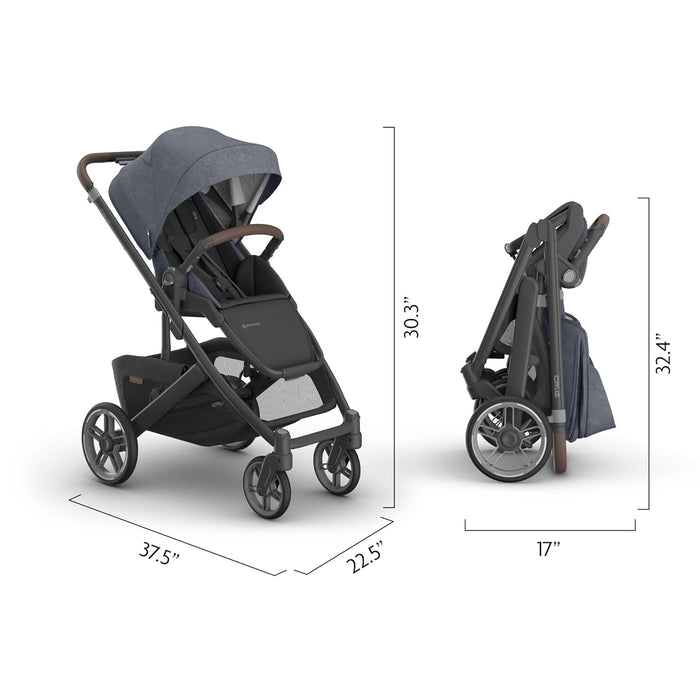 UPPAbaby CRUZ V3 Stroller, 2025, Julian (Dusty Blue Melange)
