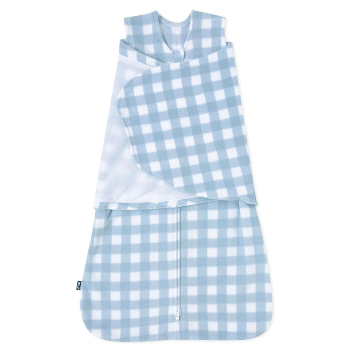 Halo Micro-Fleece SleepSack, Small, Gingham Blue