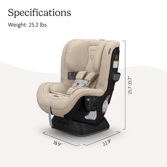 UPPAbaby Rove Convertible Car Seat, 2024, Kavneer (Almond Mélange)