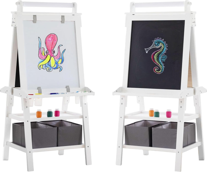 Shop Little Partners Deluxe Learn 'N Play Art Center Easel, Soft White at GoodBuy Gear