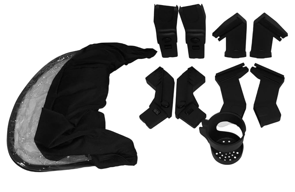 Venice Child Ventura Single to Double Sit-And-Stand Stroller, 2022, Midnight Black