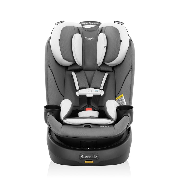 Evenflo Revolve 360 Slim 2-in-1 Rotational Car Seat With SensorSafe, Pearl Gray, 2025