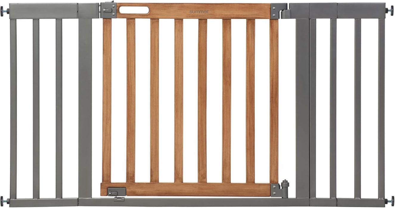 Shop Summer by Ingenuity The Thruway Gate, 60XW Series, Oak Wood & Slate at GoodBuy Gear