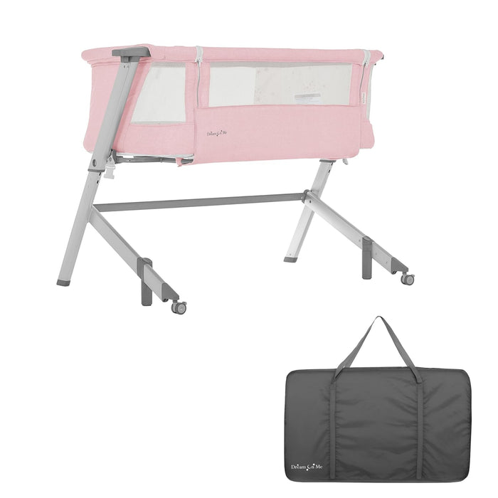 Dream On Me Skylar Bassinet and Bedside Sleeper, Pink