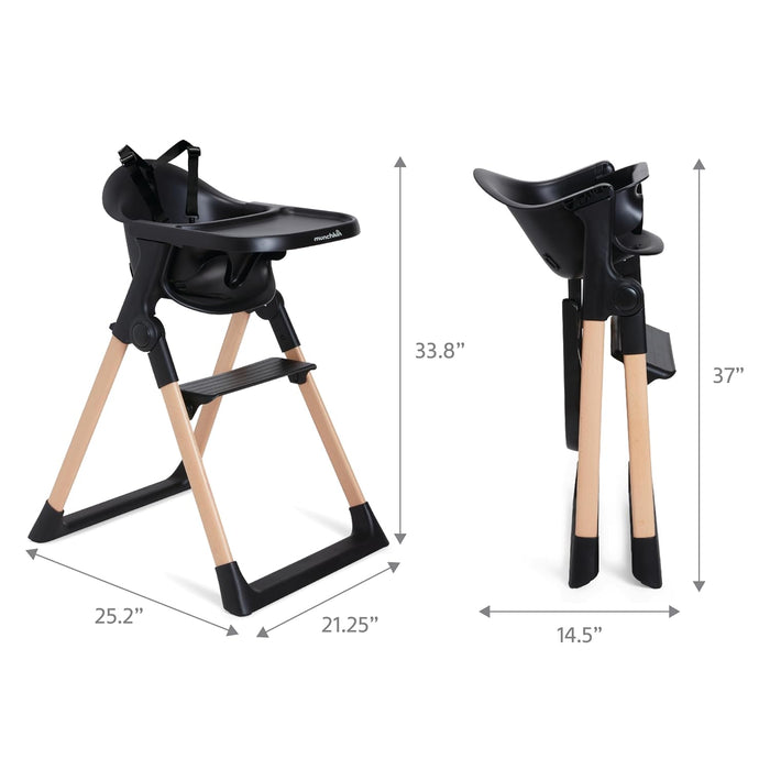 Munchkin Float Foldable High Chair, Black