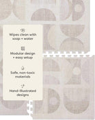 Shop House of Noa Little Nomad Play Mat, 4x8, Luna, Sandstone at GoodBuy Gear