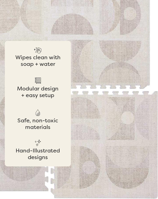 Shop House of Noa Little Nomad Play Mat, 4x8, Luna, Sandstone at GoodBuy Gear