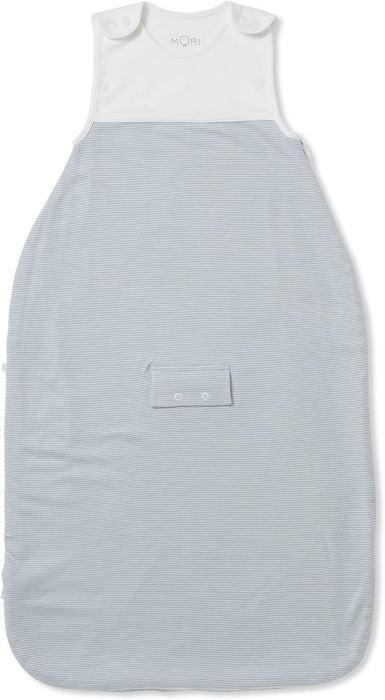 Shop MORI Newborn Swaddle Sack, Blue Stripe at GoodBuy Gear