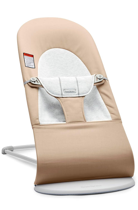 BabyBjorn Bouncer Balance, Khaki/Beige, Light Gray Frame