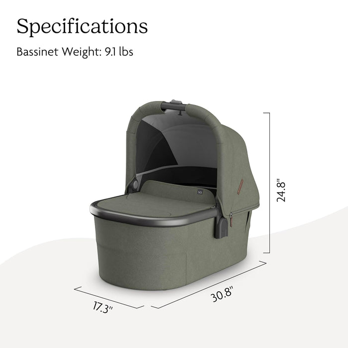 UPPAbaby Bassinet V3, Evelyn (Meadow Green)