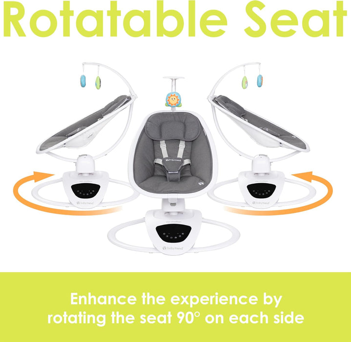 Shop Baby Trend Nu-Motion Infinity Swing, Dash Grey at GoodBuy Gear