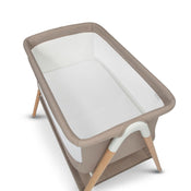 Shop Delta Children Bondi Adjustable Height Bedside Beechwood Bassinet, Tan, Bedside Bassinet at GoodBuy Gear