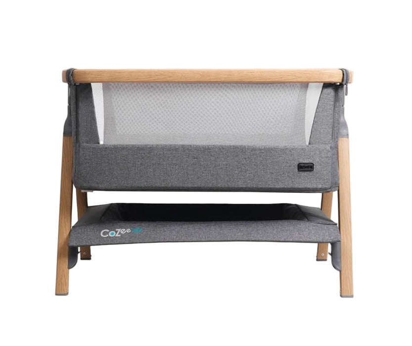 Tutti Bambini CoZee Air Bedside Bassinet, Oak/Charcoal