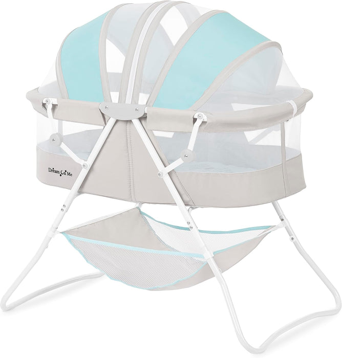 Dream On Me Karley Bassinet, Original, Blue/Grey