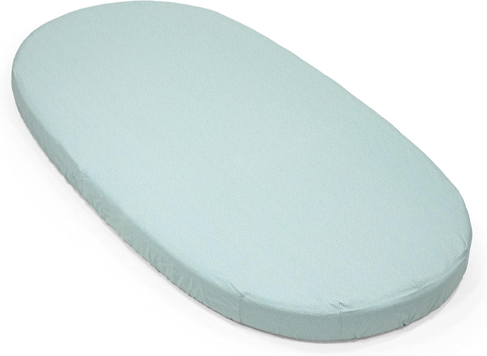 Shop Stokke Sleepi Fitted Sheet, Dots Sage, V3 at GoodBuy Gear
