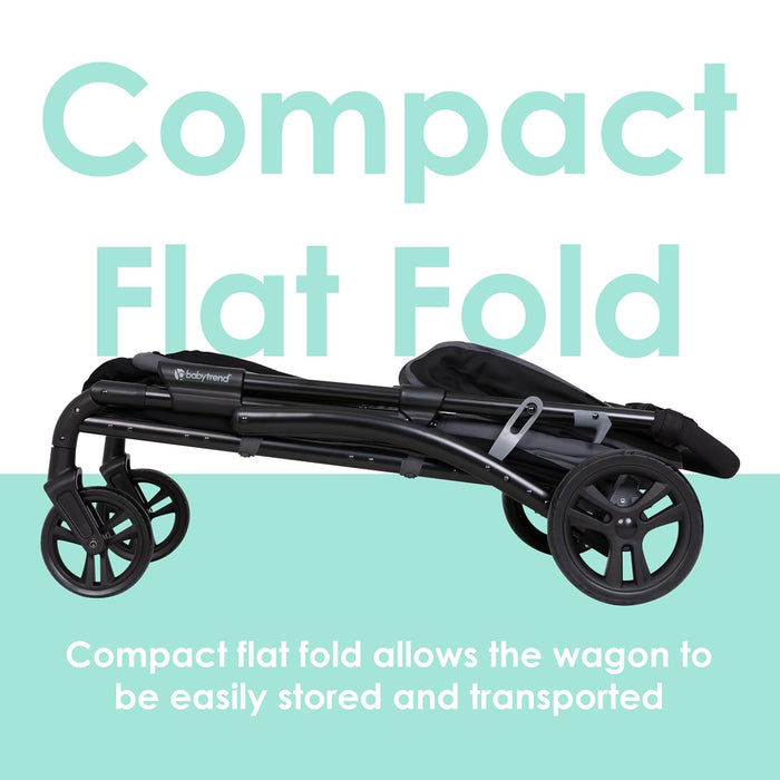 Baby Trend Expedition LTE 2-in-1 Stroller Wagon, 2025, Madrid Black