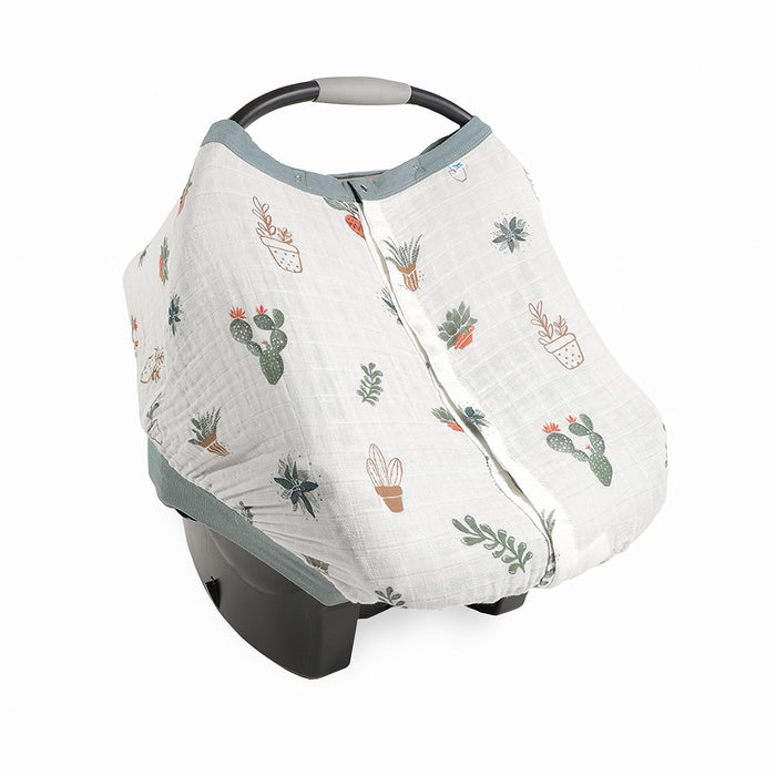 Little Unicorn Cotton Muslin Car Seat Canopy, Prickle Pots