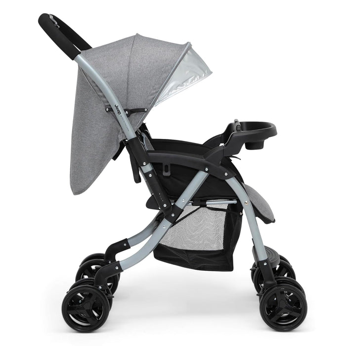 Delta Children Unlimited Jeep Stroller with Reversible Handle, 2023, Grey Tweed