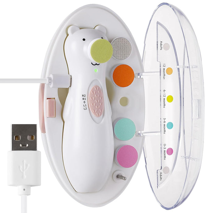 Shop Haakaa Happii Bear Rechargeable Nail Trimmer Set at GoodBuy Gear